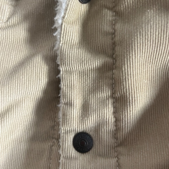Levi’s corduroy sherpa trucker Jacket, light cream,XXL - Picture 4 of 9